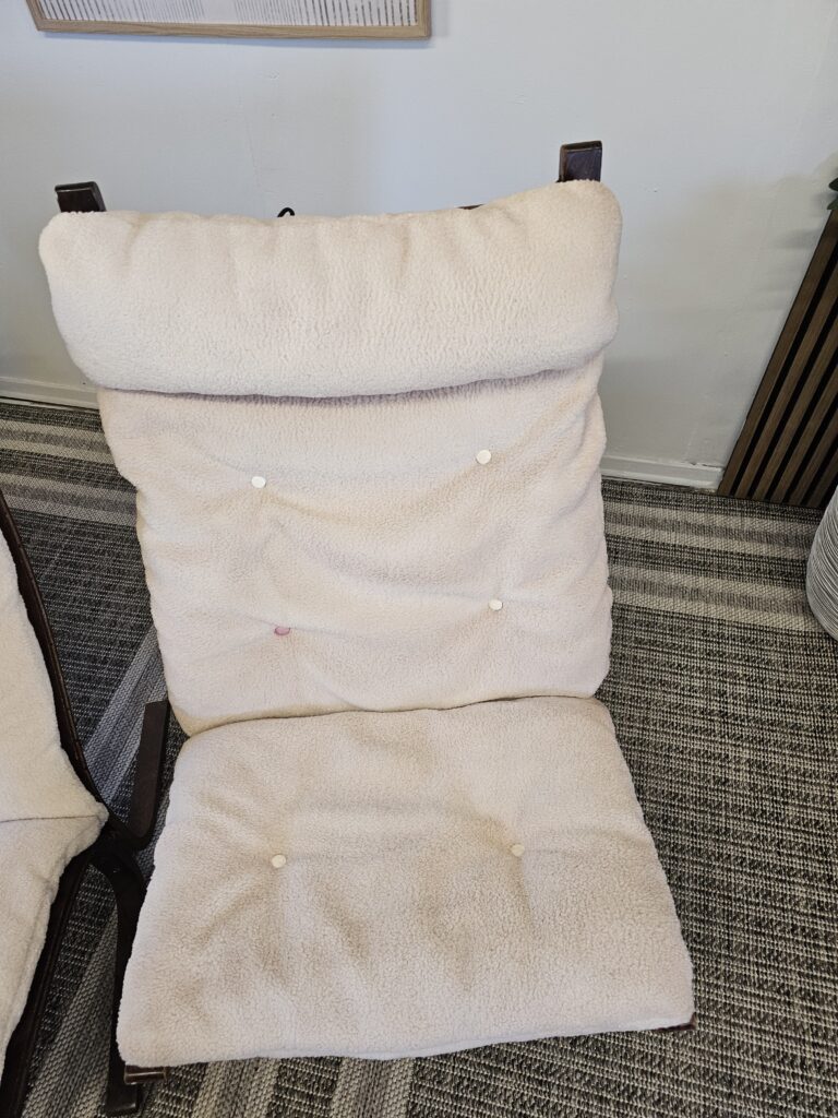 2 stk. Siesta høyrygg lenestoler