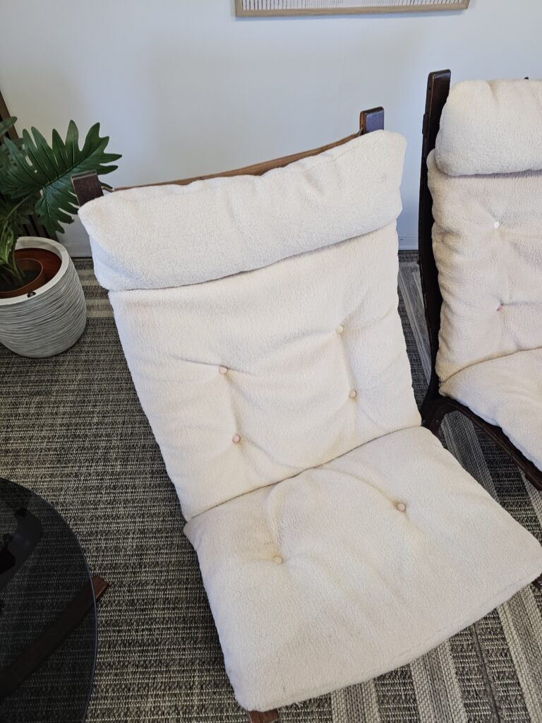 2 stk. Siesta høyrygg lenestoler