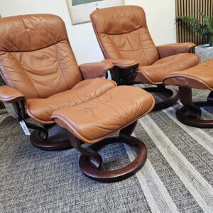 2 stk. Stressless Classic lenestoler m/krakk fra Ekornes