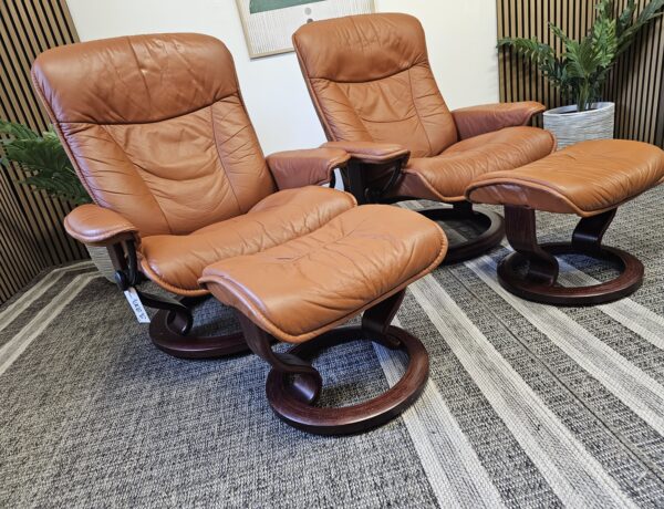 2 stk. Stressless Classic lenestoler m/krakk fra Ekornes