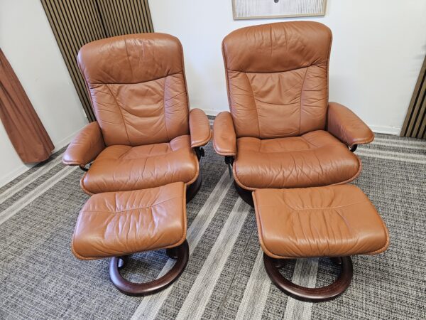 2 stk. Stressless Classic lenestoler m/krakk fra Ekornes