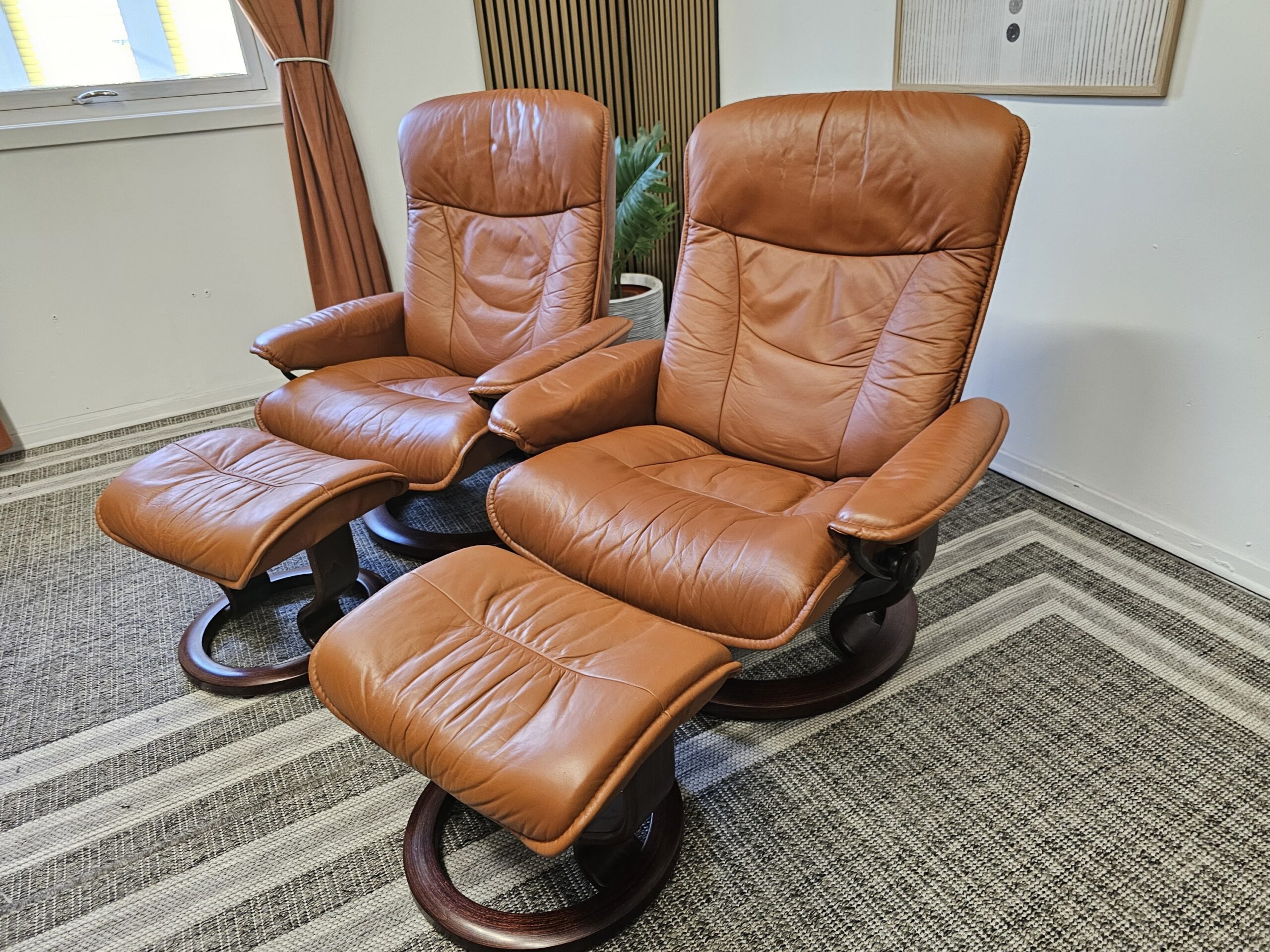 2 stk. Stressless Classic lenestoler m/krakk fra Ekornes - Bilde 4
