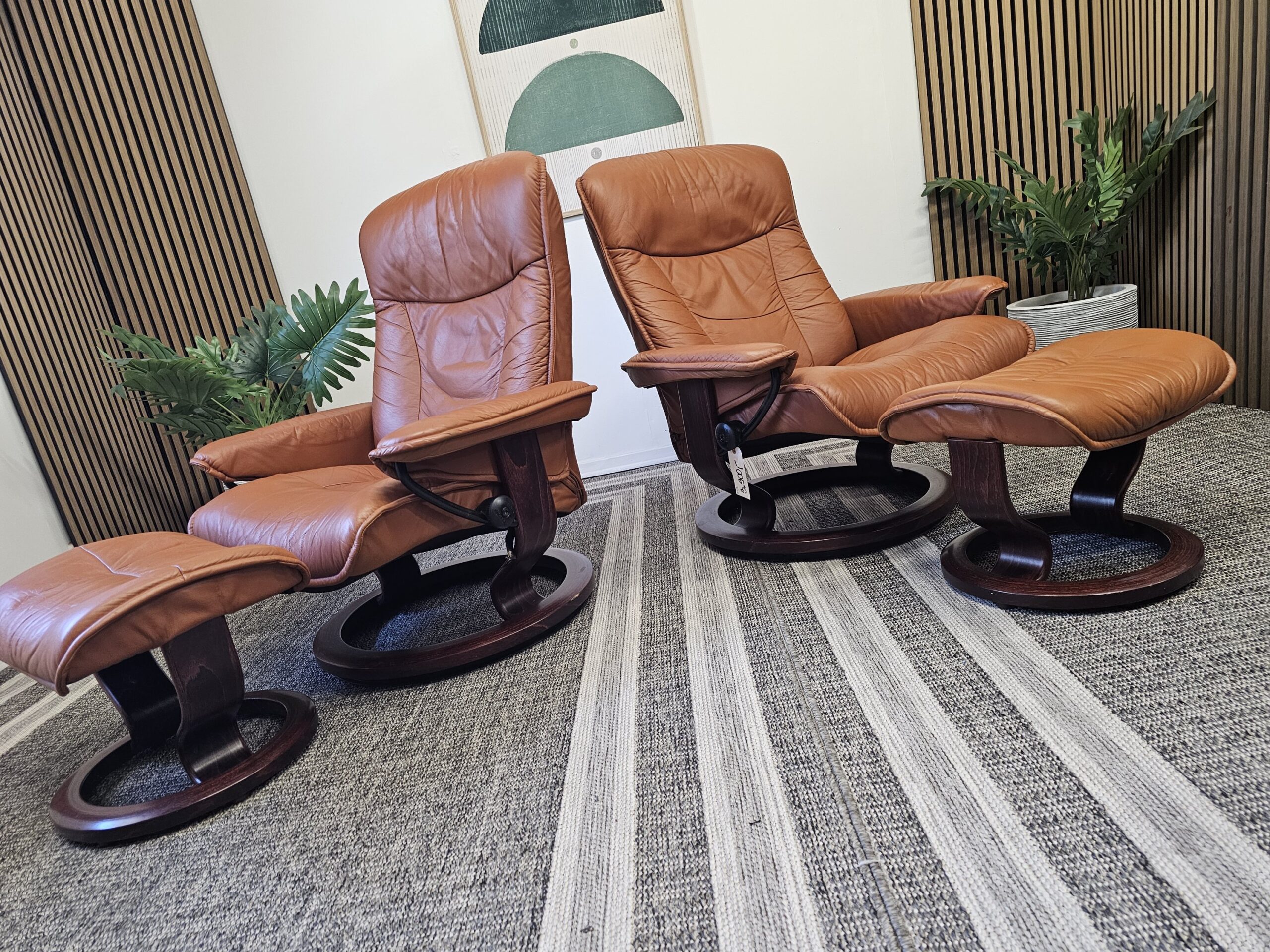 2 stk. Stressless Classic lenestoler m/krakk fra Ekornes - Bilde 3