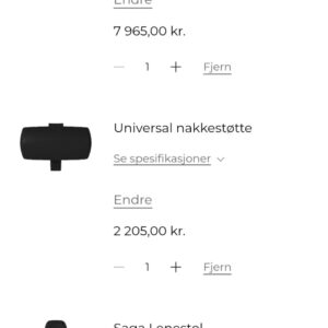 Bolia Saga lenestol med krakk og nakkepute - Bilde 4