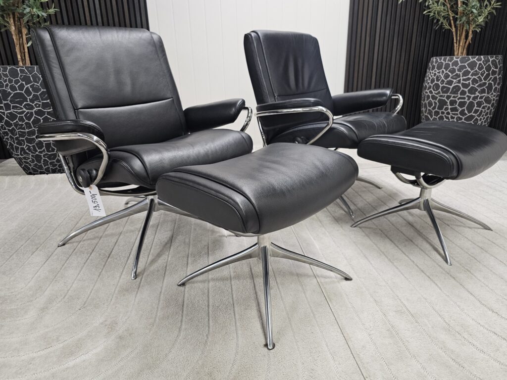 2 stk. Stressless Paris lav lenestoler
