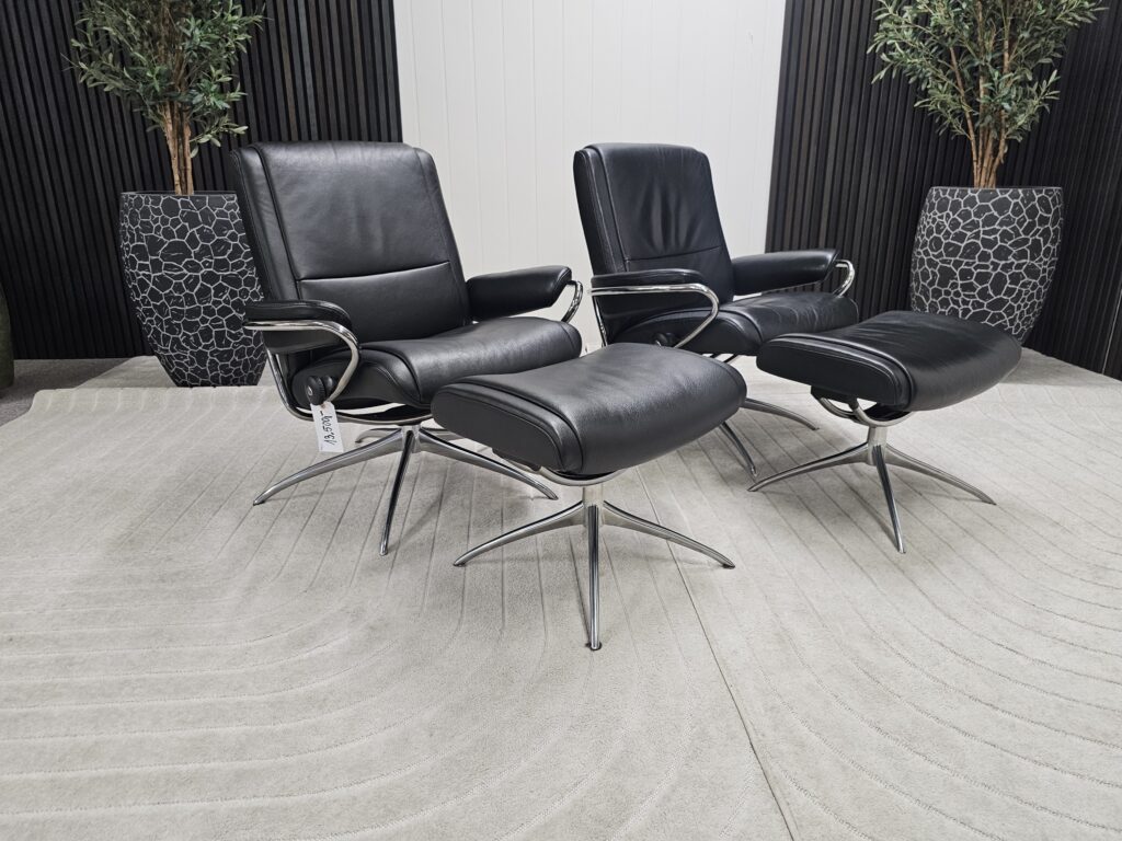 2 stk. Stressless Paris lav lenestoler