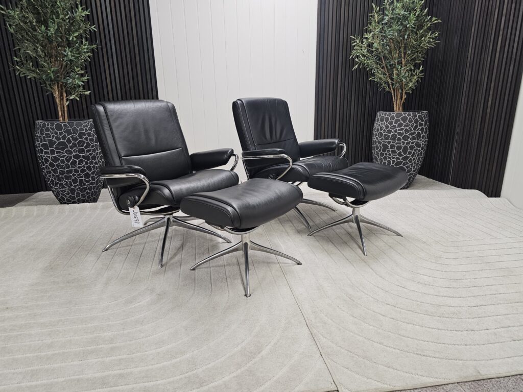 2 stk. Stressless Paris lav lenestoler