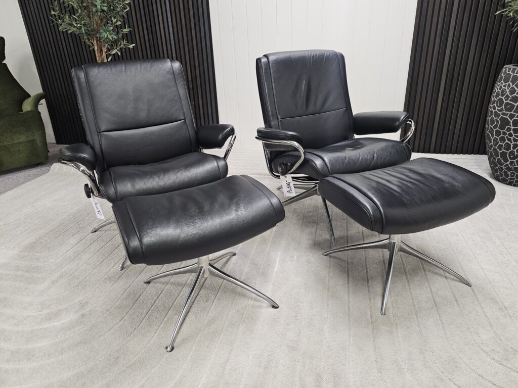 2 stk. Stressless Paris lav lenestoler