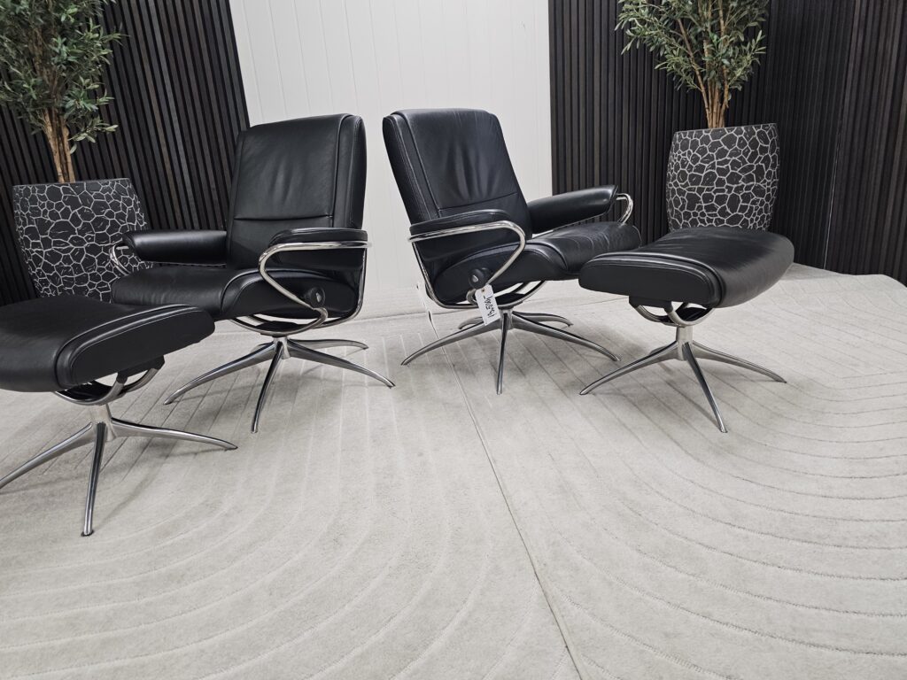 2 stk. Stressless Paris lav lenestoler