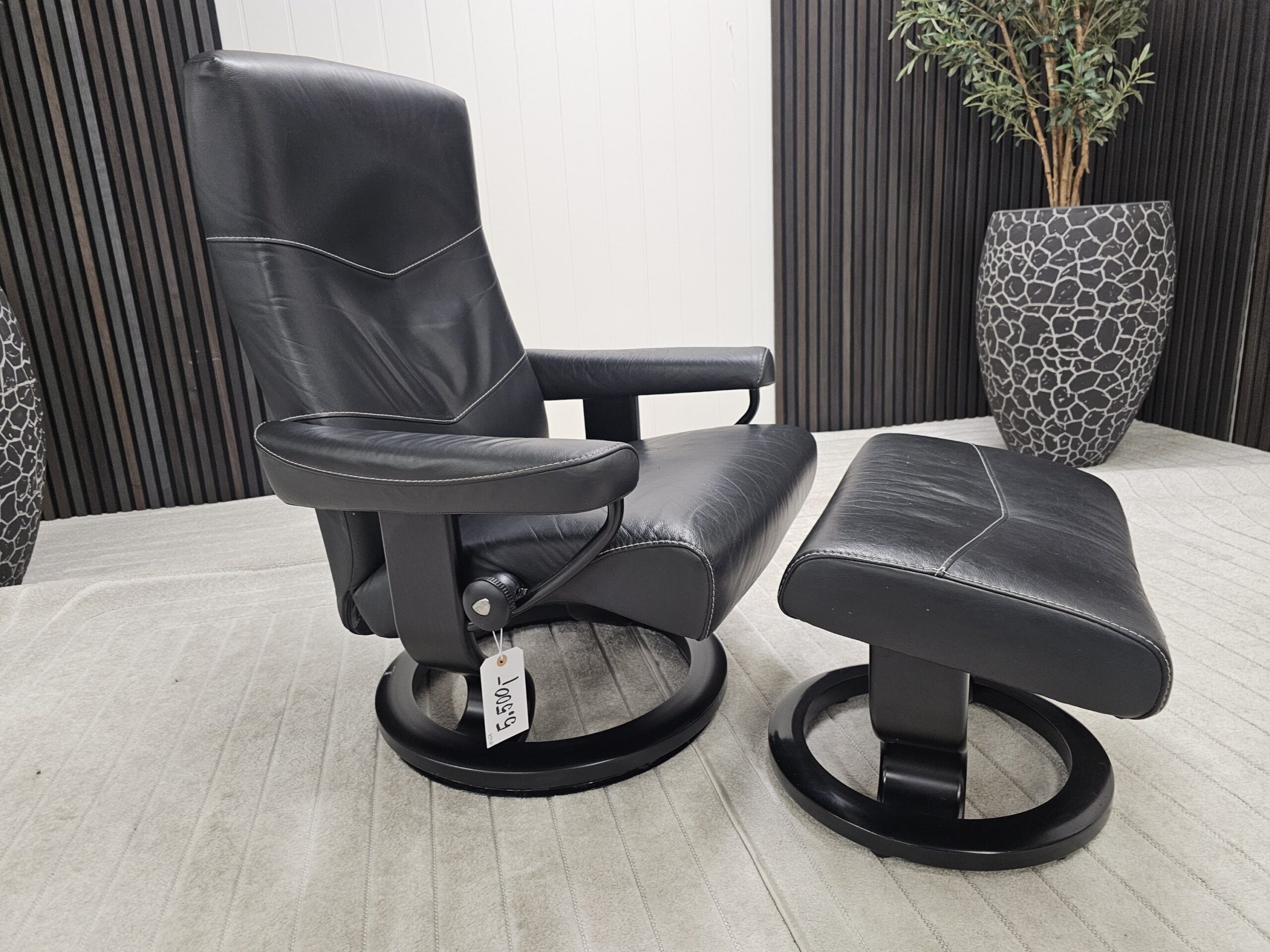 Stressless® Classic lenestol med krakk - Bilde 3