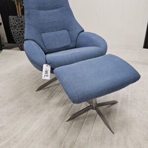 Bolia Saga lenestol med krakk - Bilde 3