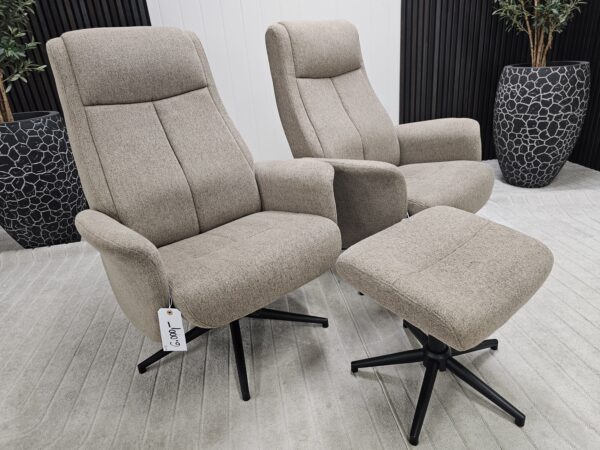 2 stk.  IMG lenestol med krakk