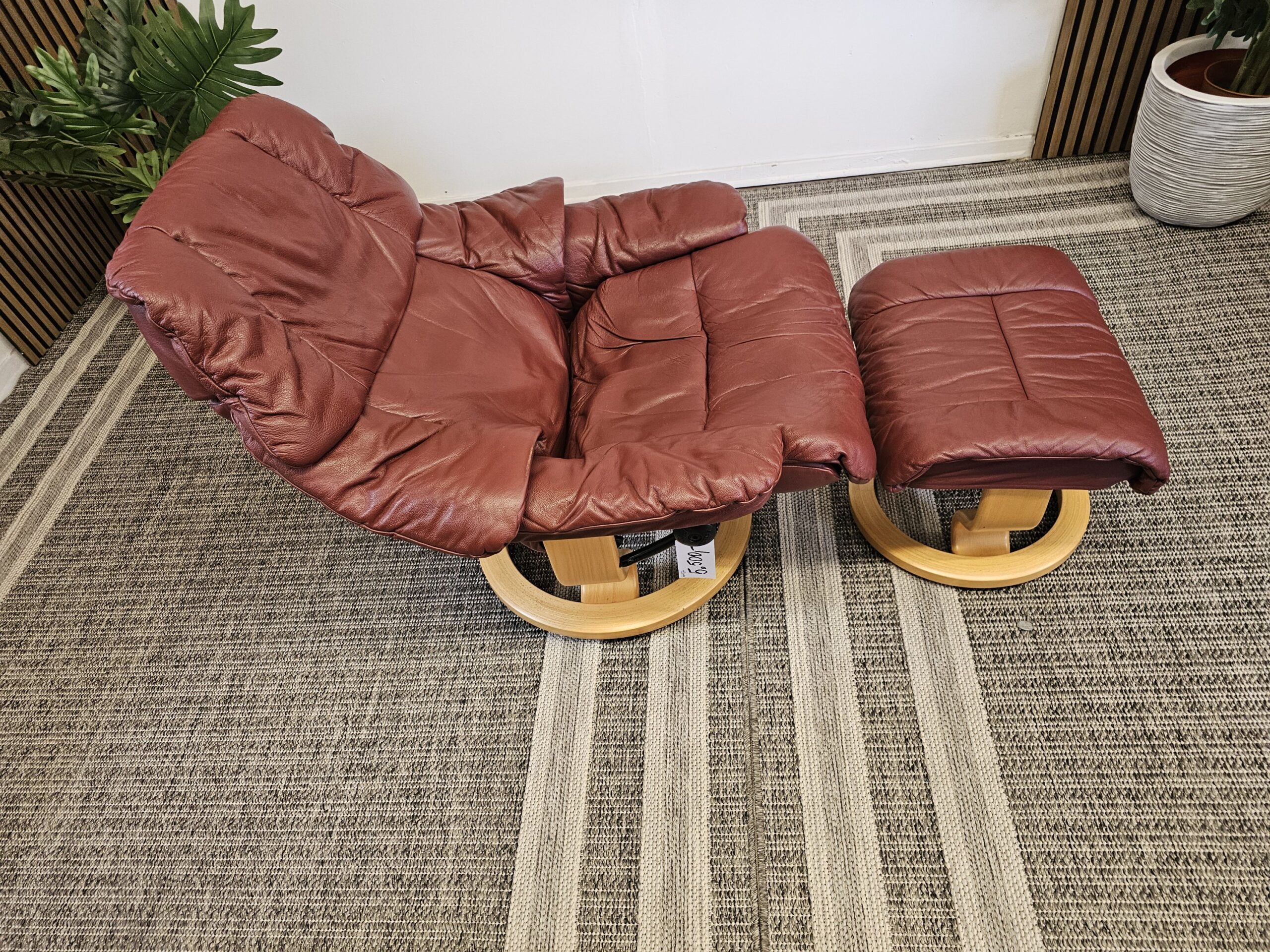 Stressless Reno Medium lenestol med krakk - Bilde 4