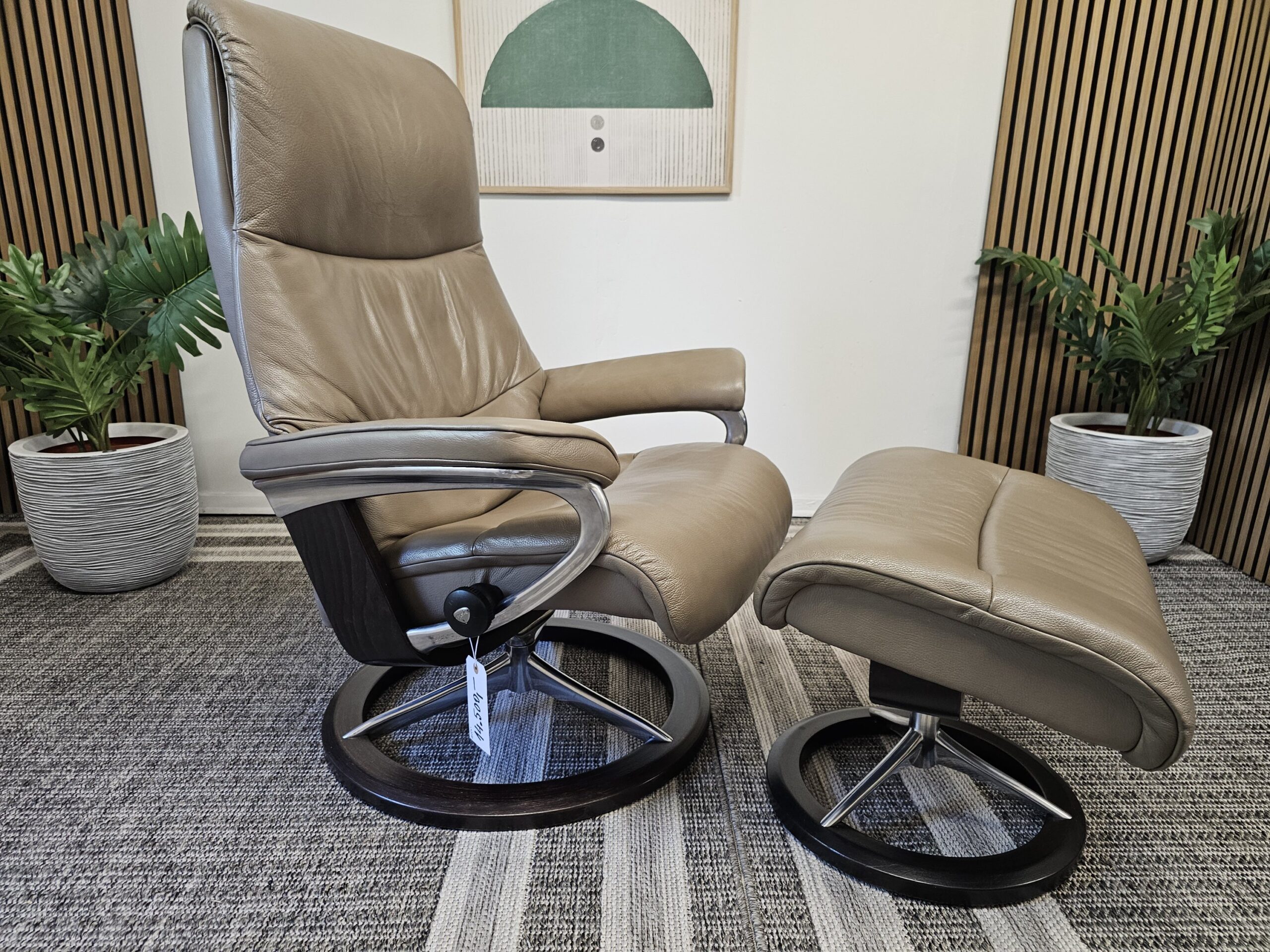 Stressless View Signature lenestol med krakk - Bilde 12