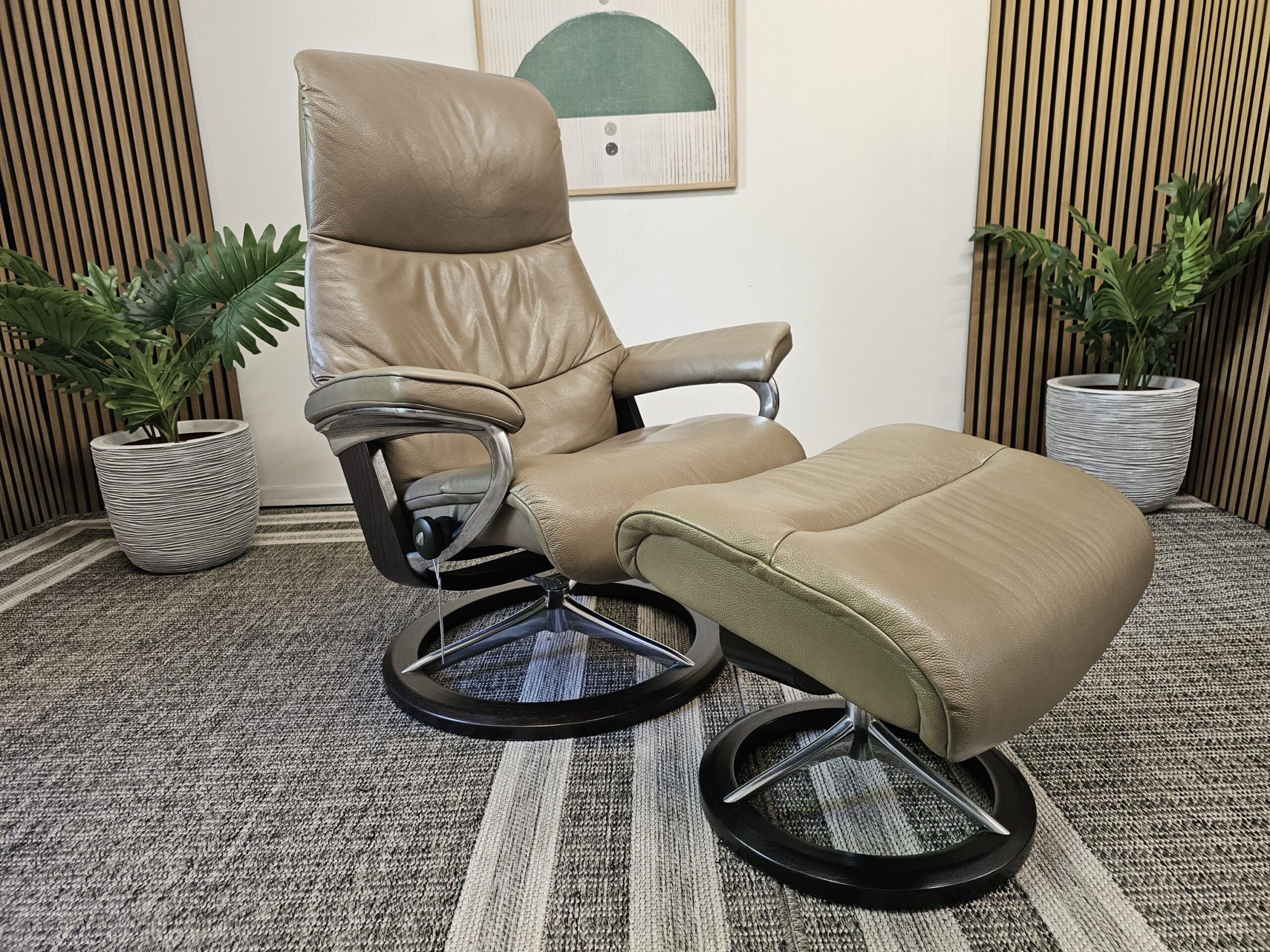Stressless View Signature lenestol med krakk - Bilde 2