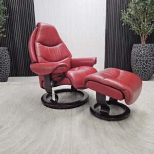 Stressless Voyager lenestol med krakk - Bilde 2
