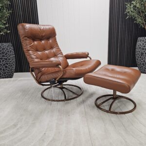 Ikonisk Stressless Original 1974 lenestol med krakk fra Ekornes - Bilde 2