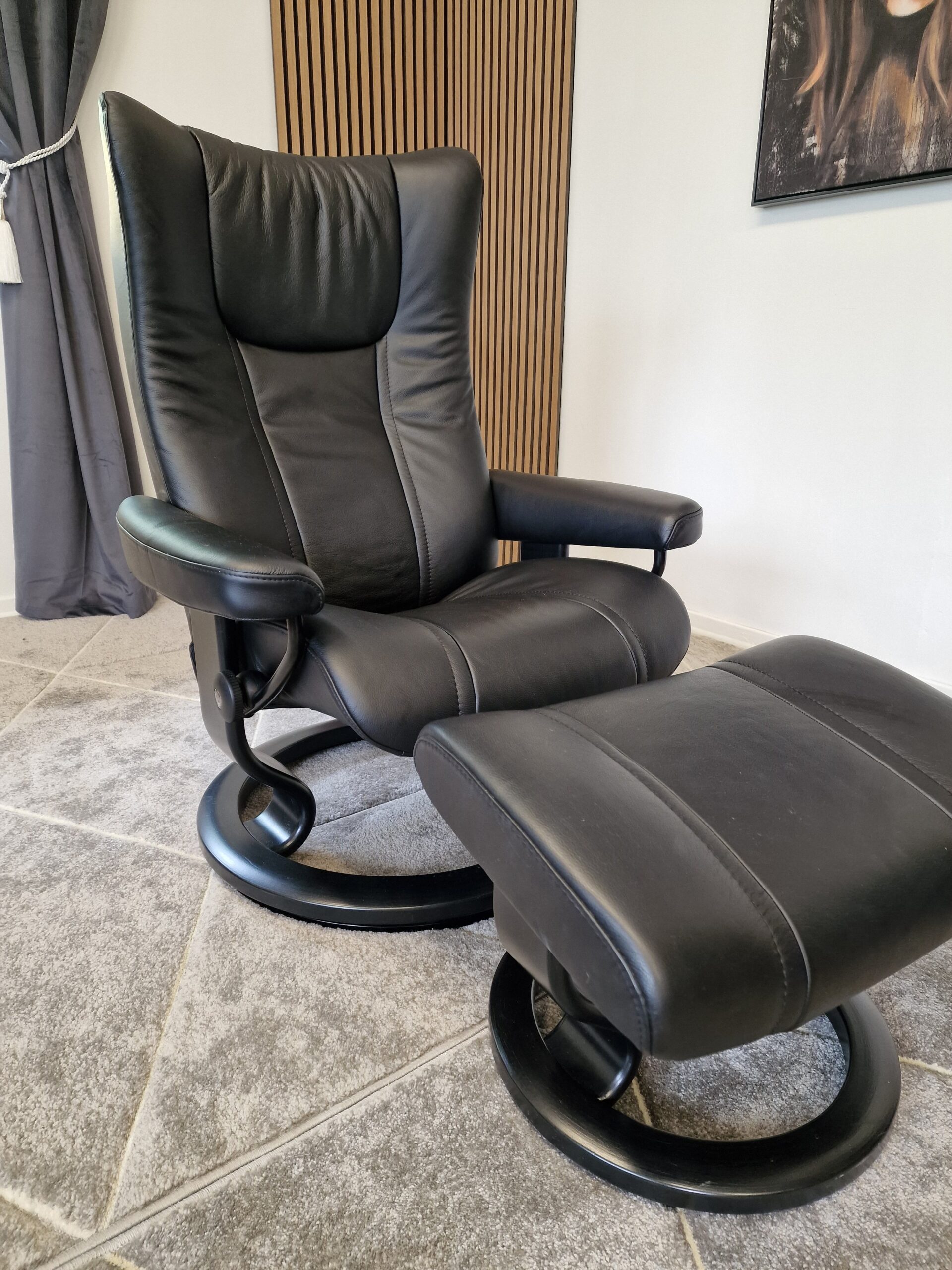 Stressless® Wing lenestol med krakk - Bilde 13