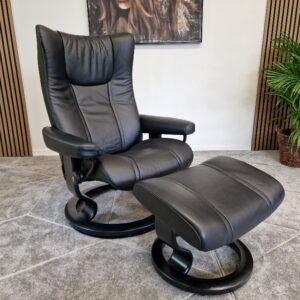 Stressless® Wing lenestol med krakk - Bilde 2