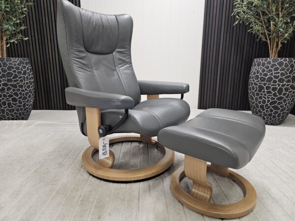 Stressless Wing lenestol med krakk
