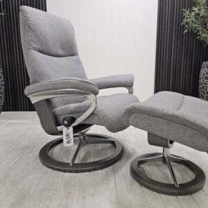 Stressless® View Signature lenestol med krakk