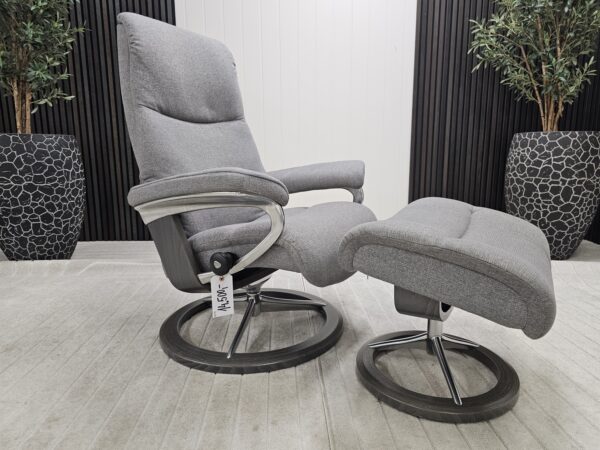 Stressless® View Signature lenestol med krakk
