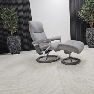 Stressless® View Signature lenestol med krakk - Bilde 3