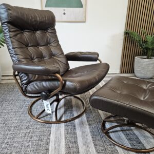 Ikonisk Stressless Original 1974 lenestol med krakk fra Ekornes