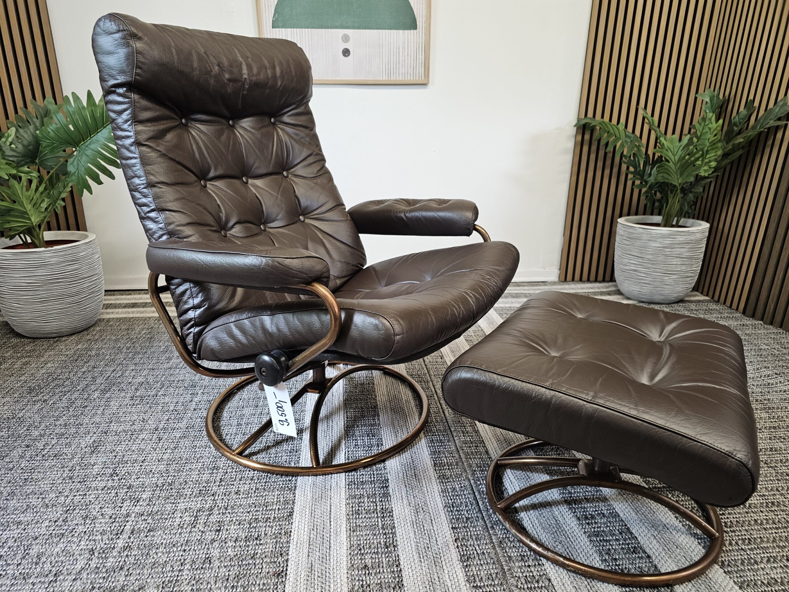 Ikonisk Stressless Original 1974 lenestol med krakk fra Ekornes