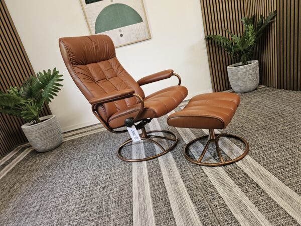 Stressless® Golf lenestol med krakk