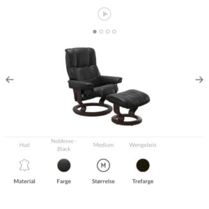 Stressless Mayfair Medium lenestol m/krakk- Perfekt hvilestol! - Bilde 4