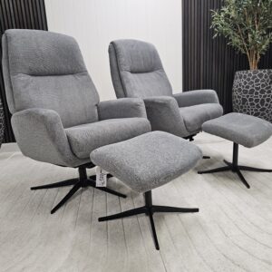 2 stk. IMG lenestoler med krakk - Bilde 1