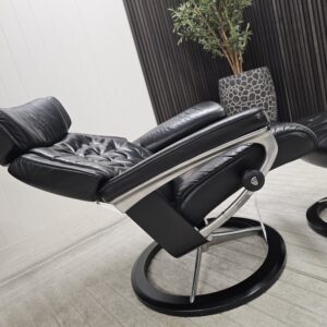 Stressless® Skyline Signature lenestol med krakk - Bilde 6