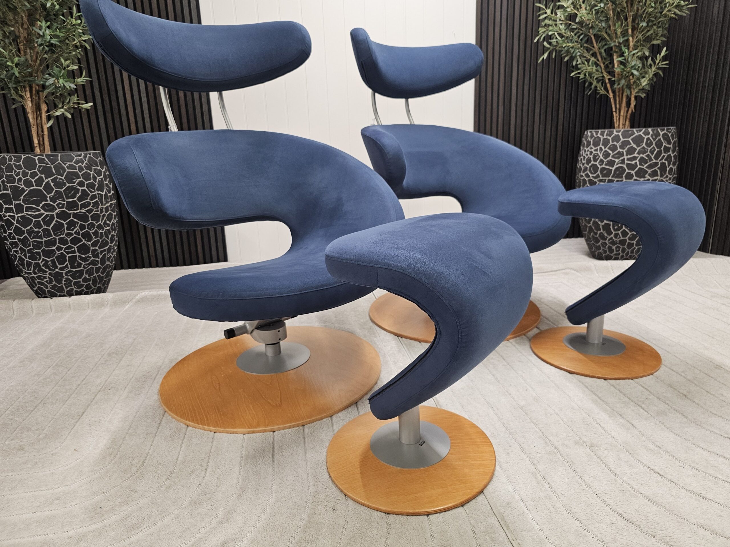 2 stk. Variér Peel lenestoler med krakk - Bilde 12
