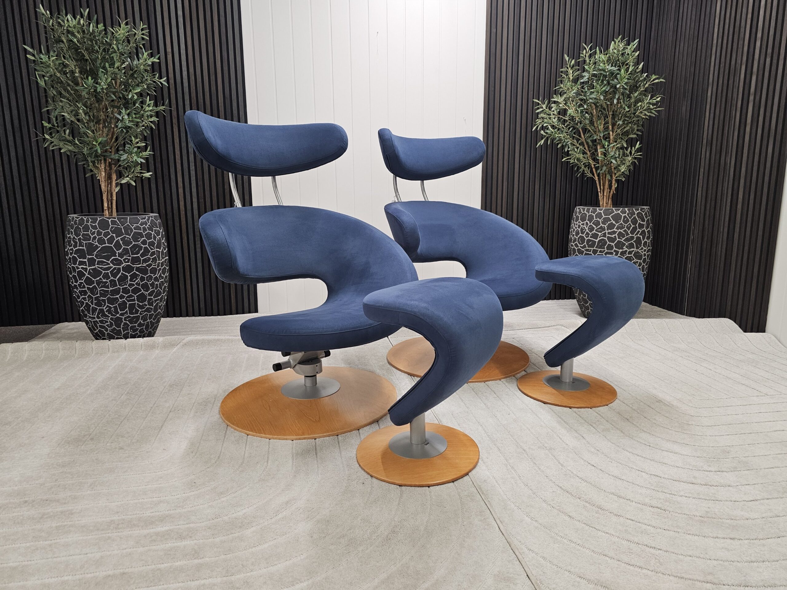 2 stk. Variér Peel lenestoler med krakk - Bilde 11
