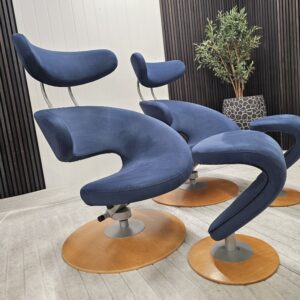 2 stk. Variér Peel lenestoler med krakk - Bilde 3