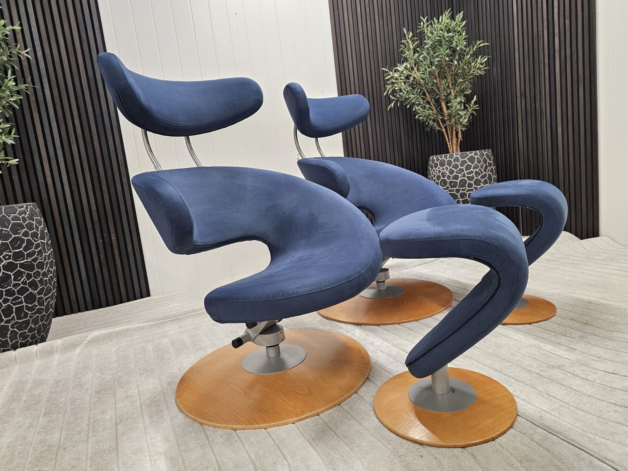 2 stk. Variér Peel lenestoler med krakk - Bilde 3