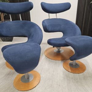 2 stk. Variér Peel lenestoler med krakk - Bilde 13