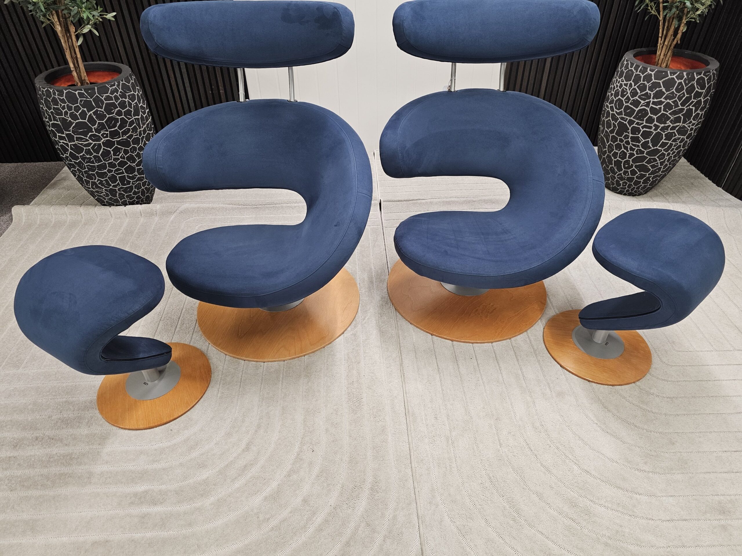 2 stk. Variér Peel lenestoler med krakk - Bilde 7