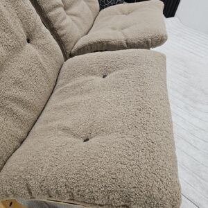 2 stk. Siesta Classic lenestoler i Teddy-stoff og eik - Bilde 4