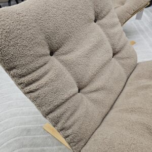 2 stk. Siesta Classic lenestoler i Teddy-stoff og eik - Bilde 14