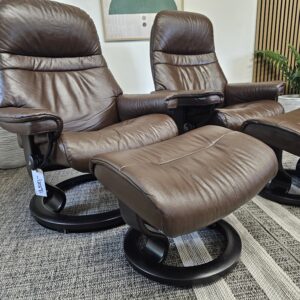2 stk. Stressless Classic lenestoler med krakk