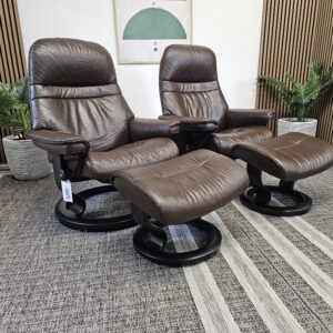 2 stk. Stressless Classic lenestoler med krakk - Bilde 9
