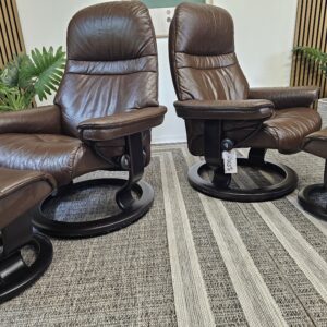 2 stk. Stressless Classic lenestoler med krakk - Bilde 2