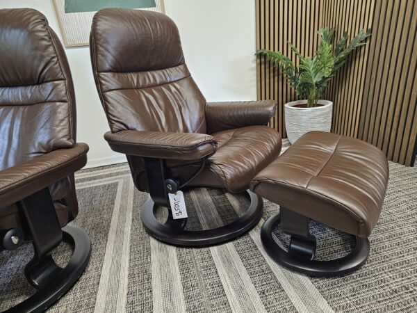 2 stk. Stressless Classic lenestoler med krakk