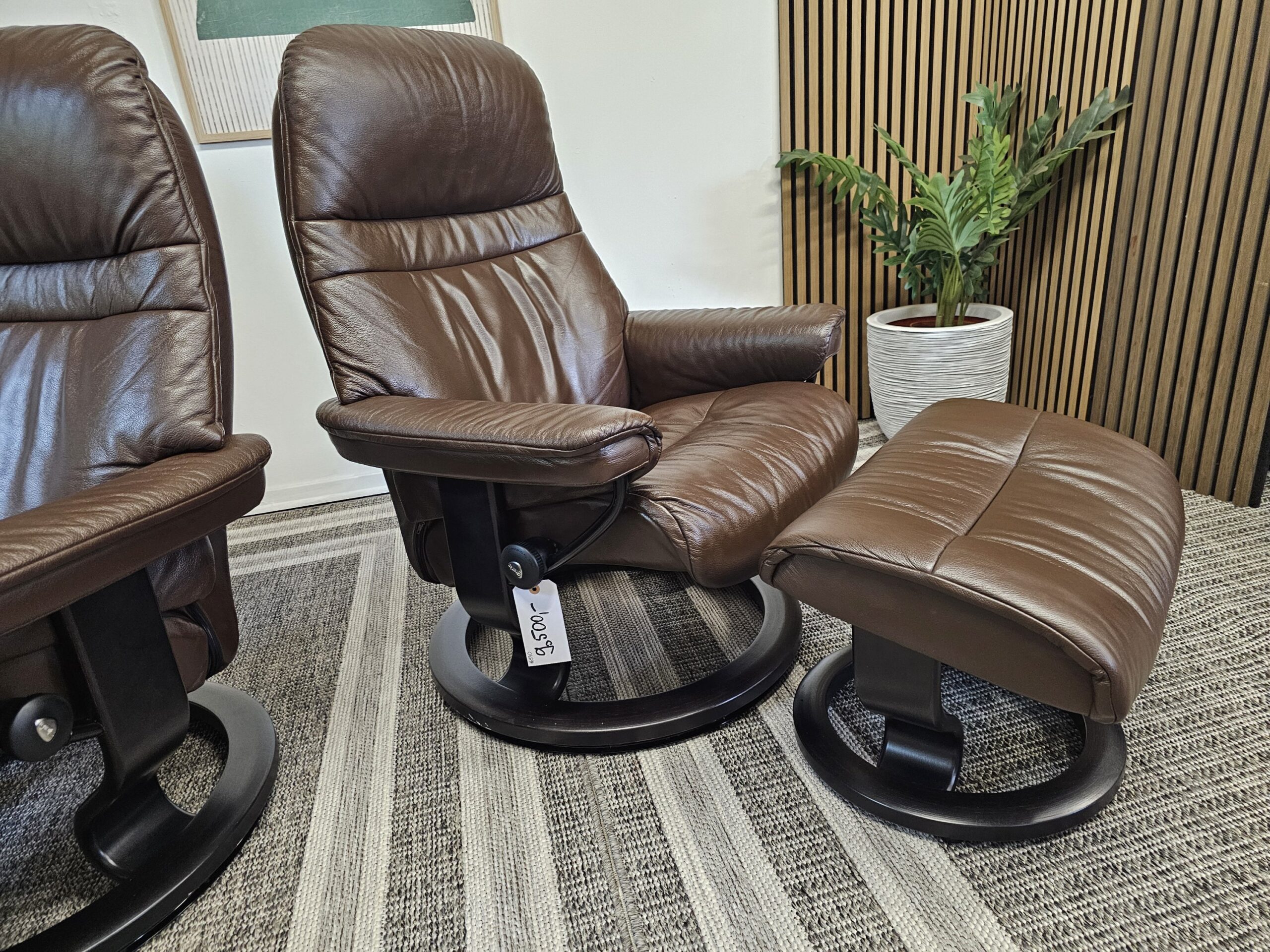 2 stk. Stressless Classic lenestoler med krakk - Bilde 5
