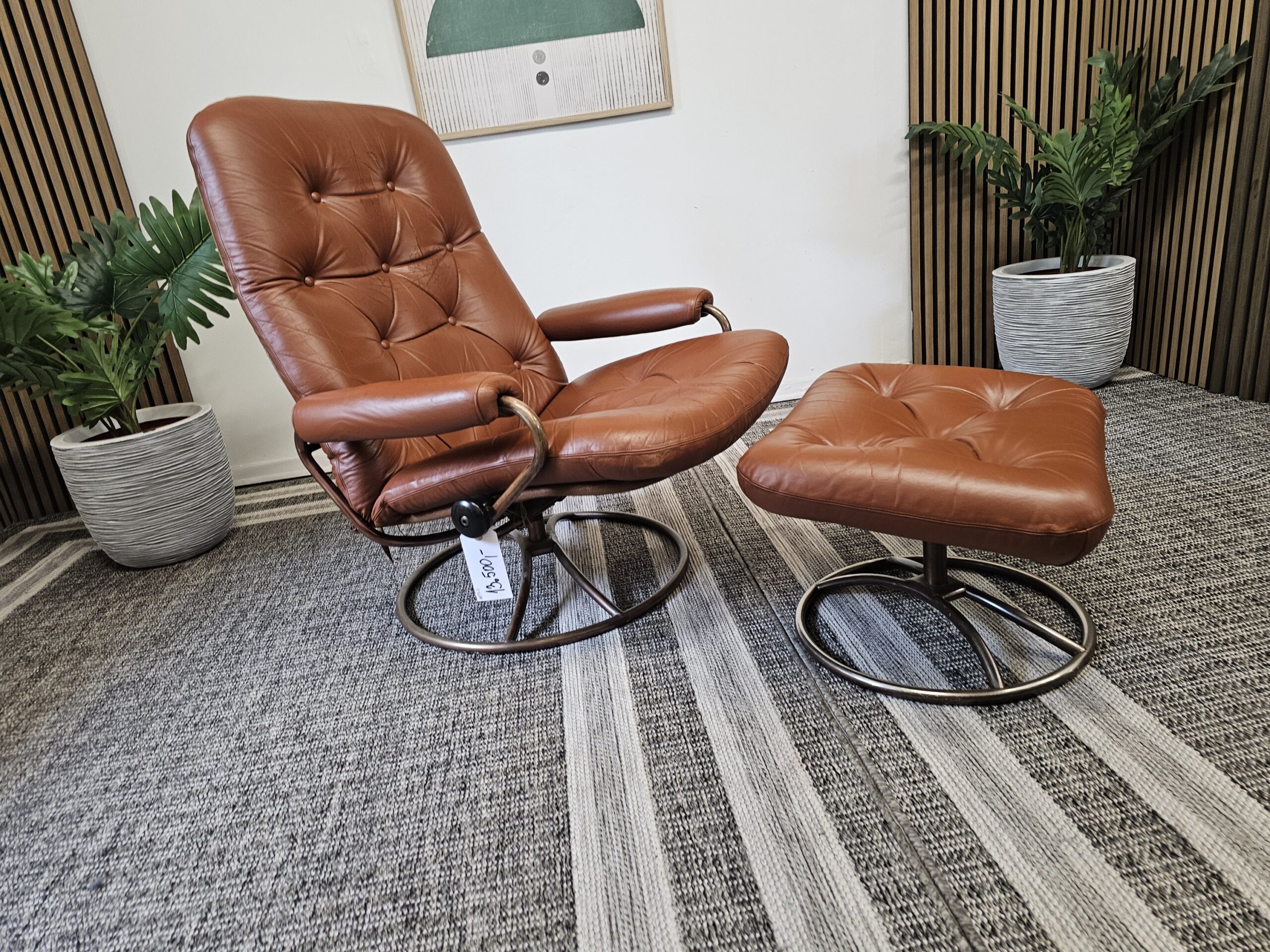Stressless Original 1971 lenestol med krakk - Bilde 1