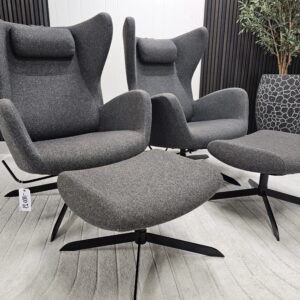 2 stk. Bolia Solo lenestoler med 2 krakker