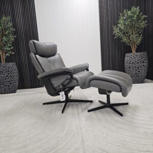 Stressless® Magic Cross lenestol med krakk - Bilde 4