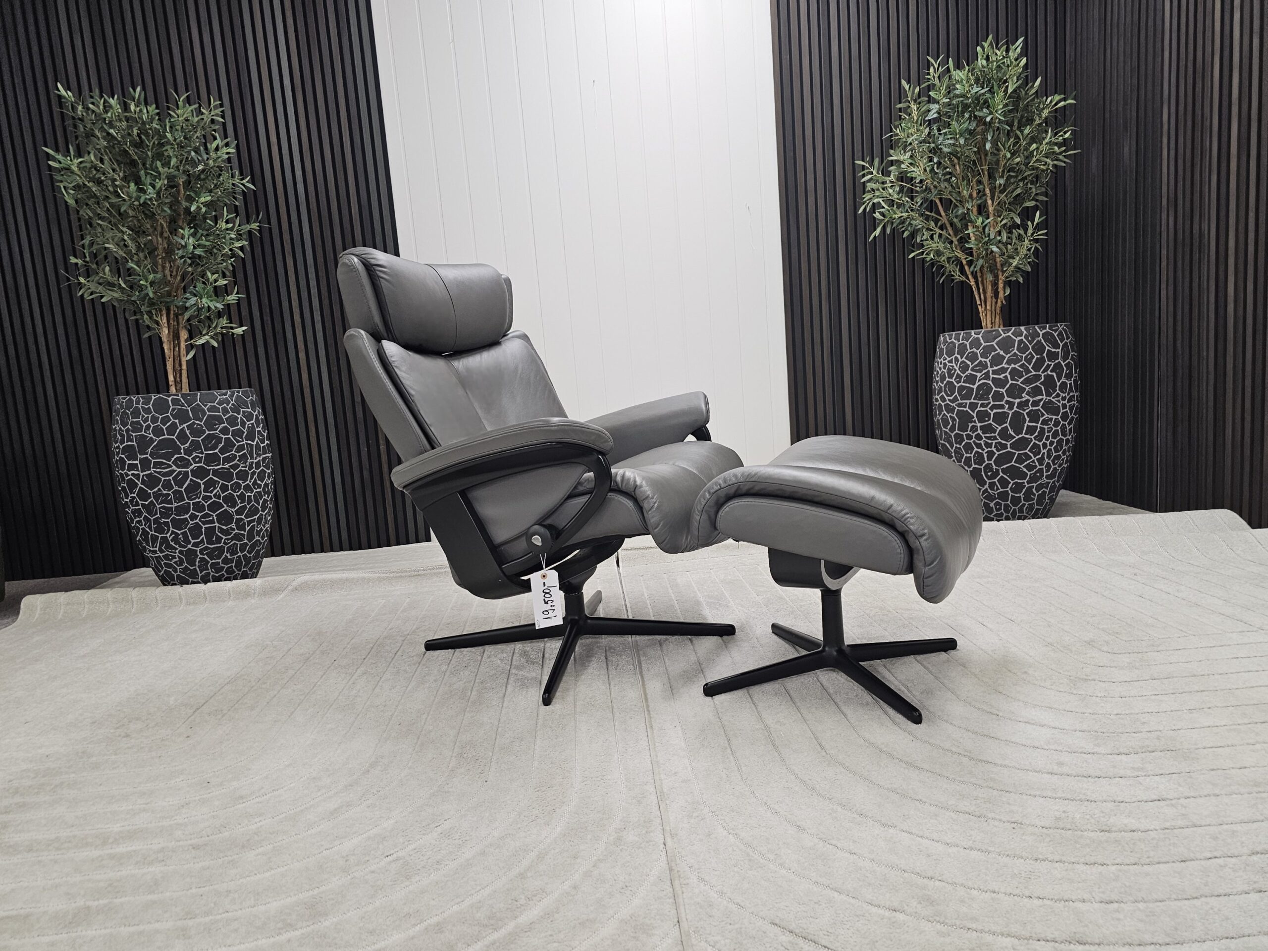 Stressless® Magic Cross lenestol med krakk - Bilde 4